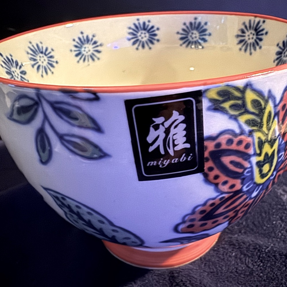 Miyabi Yokohoma Studio Colorful Large Ceramic Mug Hand Painted